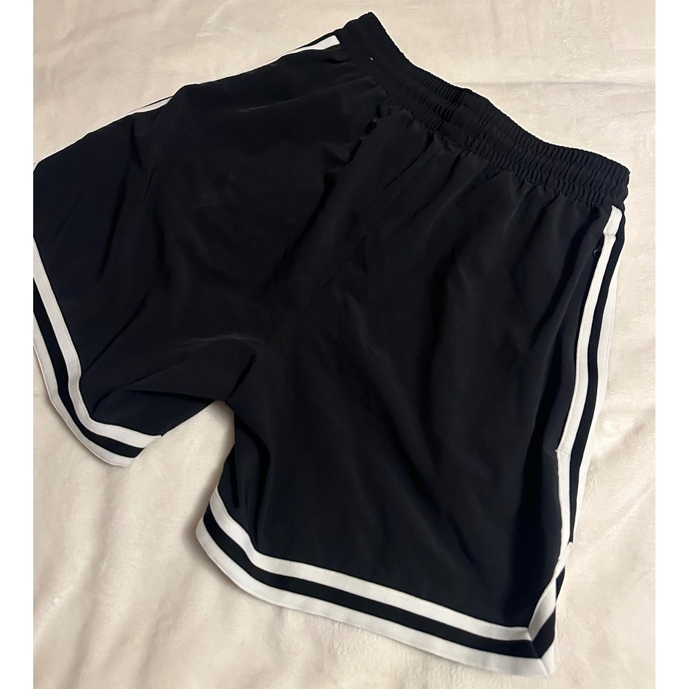 Nike Boys M Dri-FIT Basketball Shorts Black White Striped FN2659-010 Athletic - Picture 2 of 14